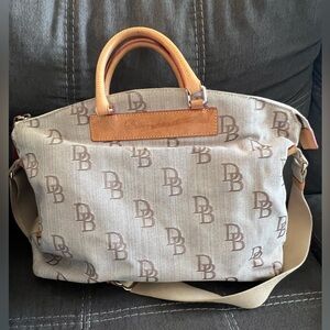 Dooney and Bourke Juliette Logo Print Satchel